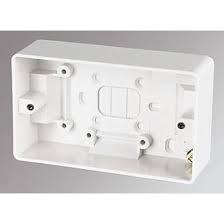 MK 2-Gang Surface Pattress Box White 30mm | Pattress Box ...